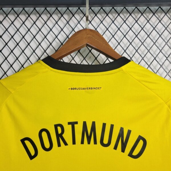 23-24 Dortmund Home Long Sleeve Fans Jersey - Image 8