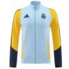 24-25 Real Madrid Light Blue Jacket Tracksuit - Image 3