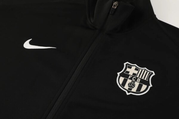 24-25 Barcelona Black Jacket Tracksuit - Image 2