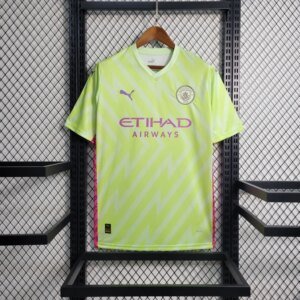 23-24 Manchester City Yellow Goal Keeper Fans Jersey