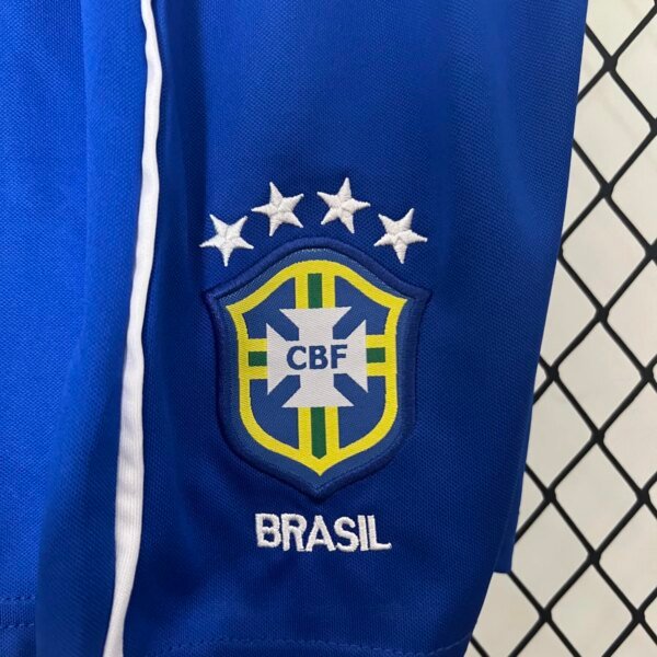 Retro 2002 Brazil Home Kids Kit - Image 3