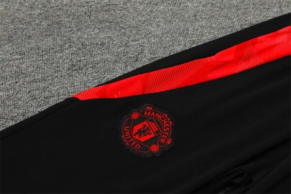 24-25 Manchester United Red and Black Training Suit - Image 6