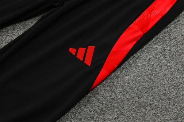24-25 Manchester United Red and Black Training Suit - Image 7