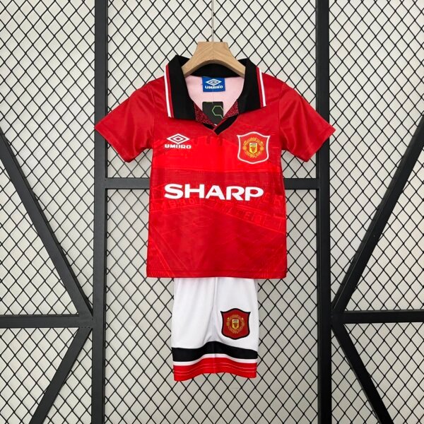 Retro 94-96 Manchester United  Home Kids Kit