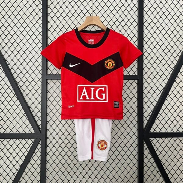 Retro 09-10 Manchester United  Home Kids Kit