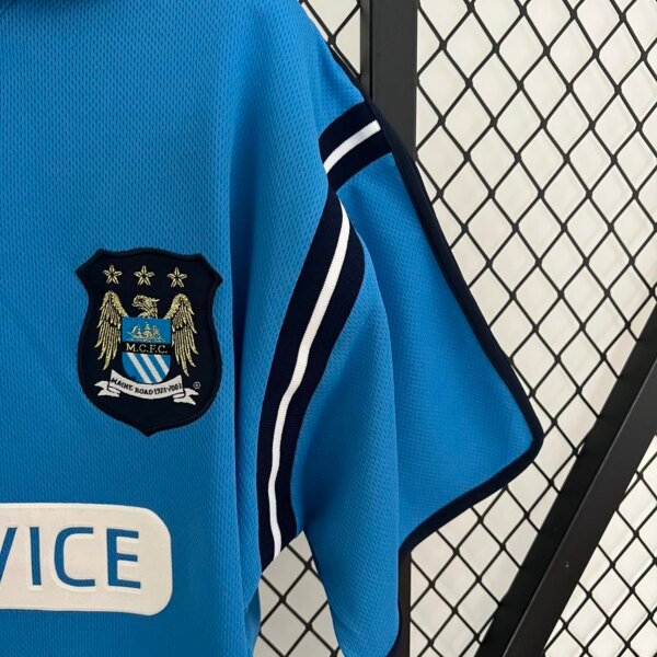 2002-03 Manchester City Home Retro Jersey - Image 2