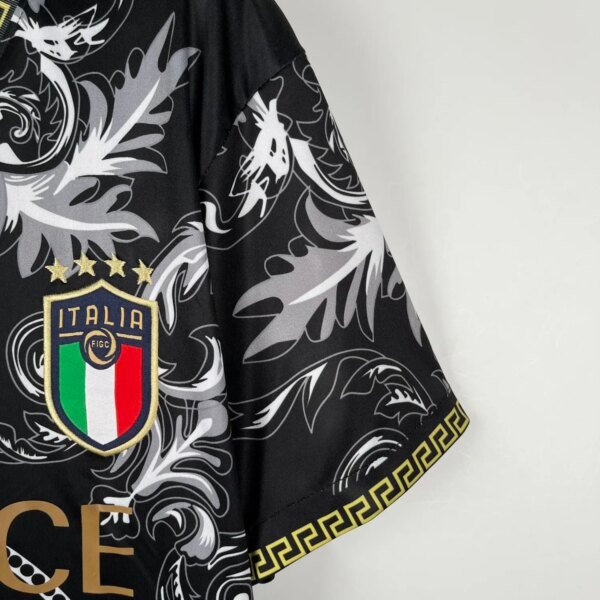 2023 Italy Black Fans Jersey - Image 2