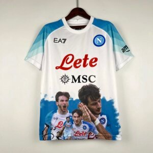 23-24 Napoli Champions White Jersey
