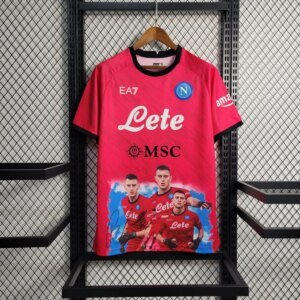 23-24 Napoli Champions Red Jersey