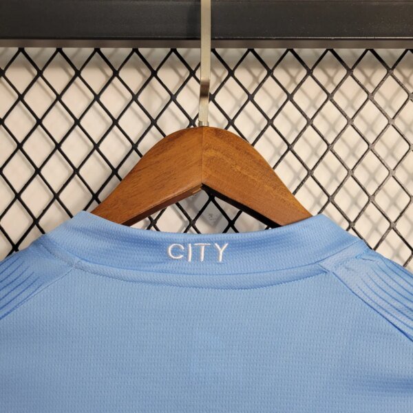 23-24 Manchester City Home Long Sleeve Fans Jersey - Image 2
