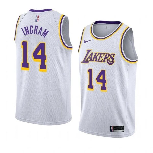 Lakers Retro Round Neck Hot Pressed Jersey - Image 6