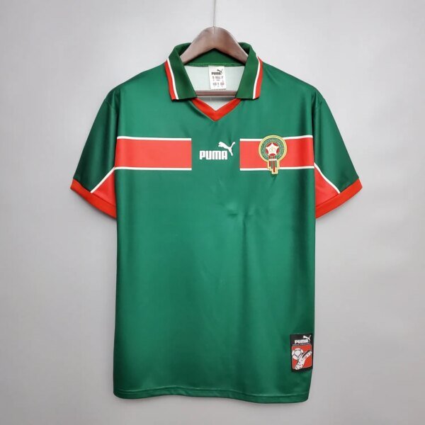 1998 Morocco Home Green Retro Jersey