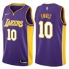 Lakers Violet V-Neck Hot Pressed Jersey - Image 3