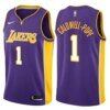 Lakers Violet V-Neck Hot Pressed Jersey - Image 6