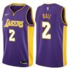 Lakers Violet V-Neck Hot Pressed Jersey - Image 11