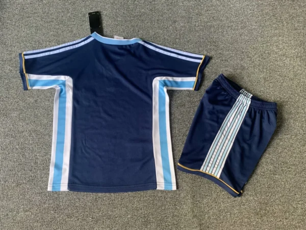 1998 Argentina Away Kids Kit - Image 2